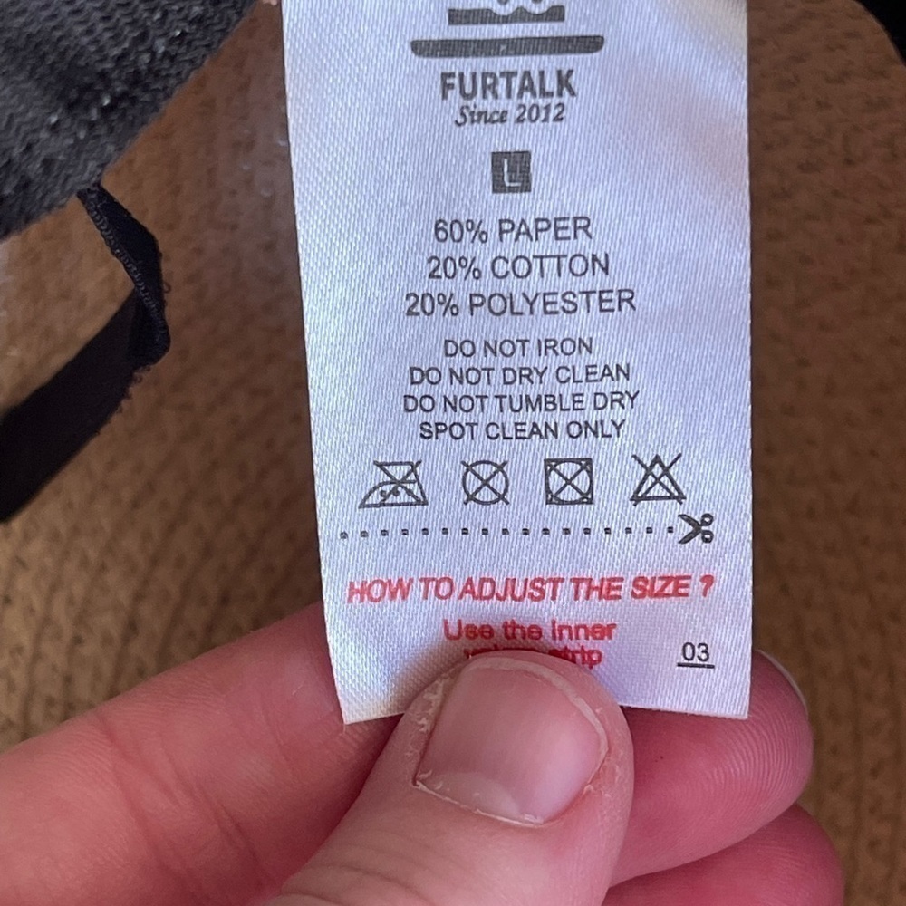 Furtalk paper cotton sun hat - Picture 7 of 8